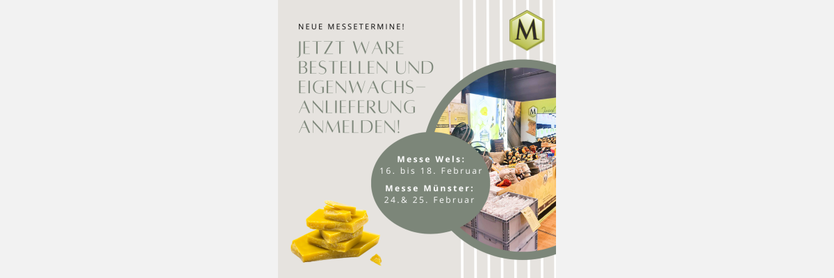 Neue Messetermine für Wels &amp; Münsterland - Neue Messetermine für Wels &amp; Münsterland