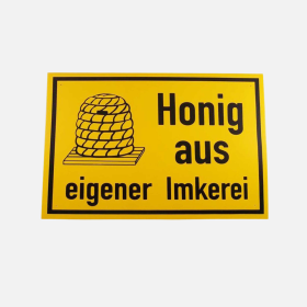 Werbeschild 70x50 "Honig aus eigener Imkerei"