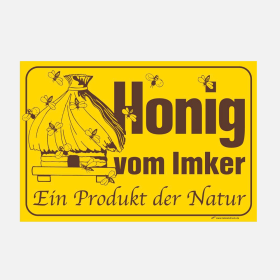 Werbeschild nostalgisch "Honig vom Imker"
