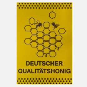 Werbeschild modern "Deutscher Qualitätshonig"