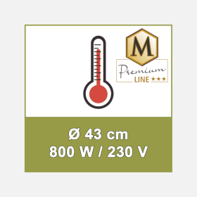 JM Premium Line Bodenheizung für Behälter bis Duchmesser 43 cm incl. Einbau