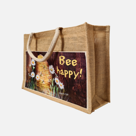 Einkaufstasche Bee happy!