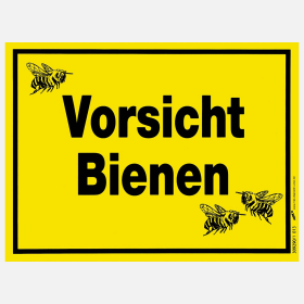 Schild "Vorsicht Bienen"