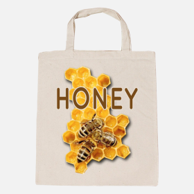 Baumwoll-Tasche Honey Waben