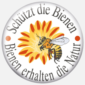 Magnetbutton "Schützt die Bienen"